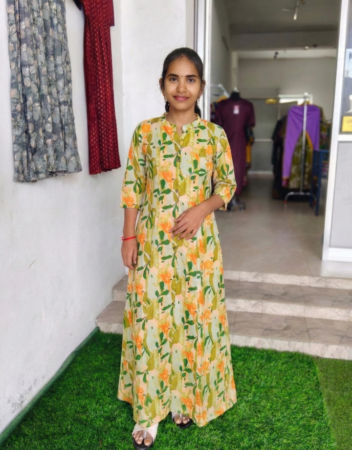 Jessica 2-Piece Vatican Fabric Floral Kurta Set for Women