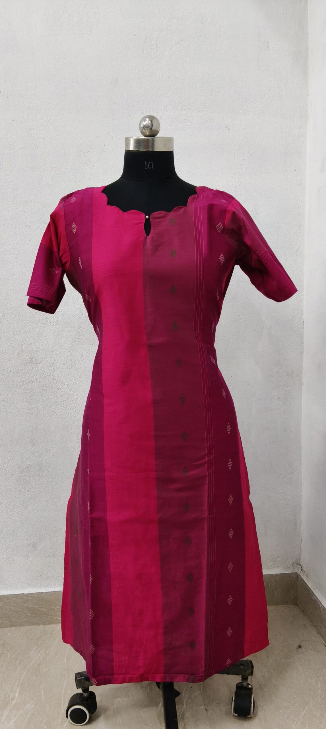 Raw silk kurti