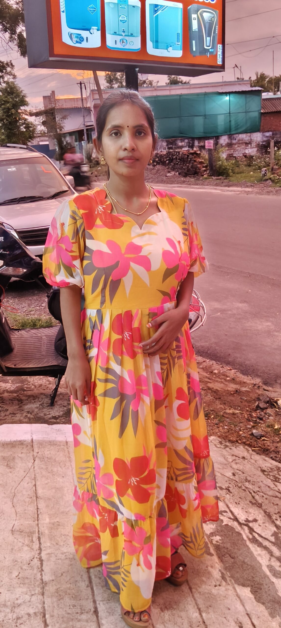 Georgette Maxis (With packet & laining)