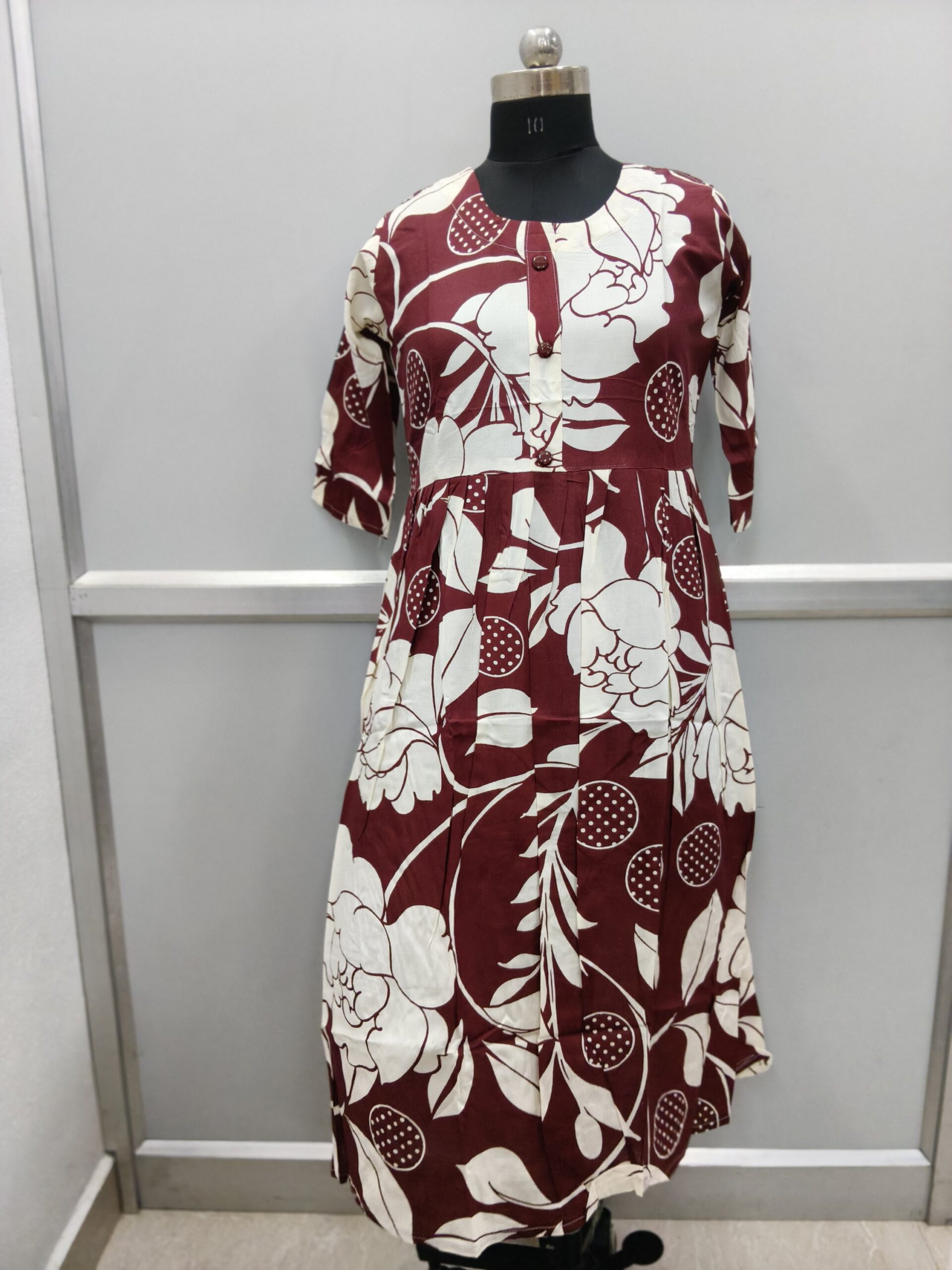 Umbrella kurtis (Maroon colour)