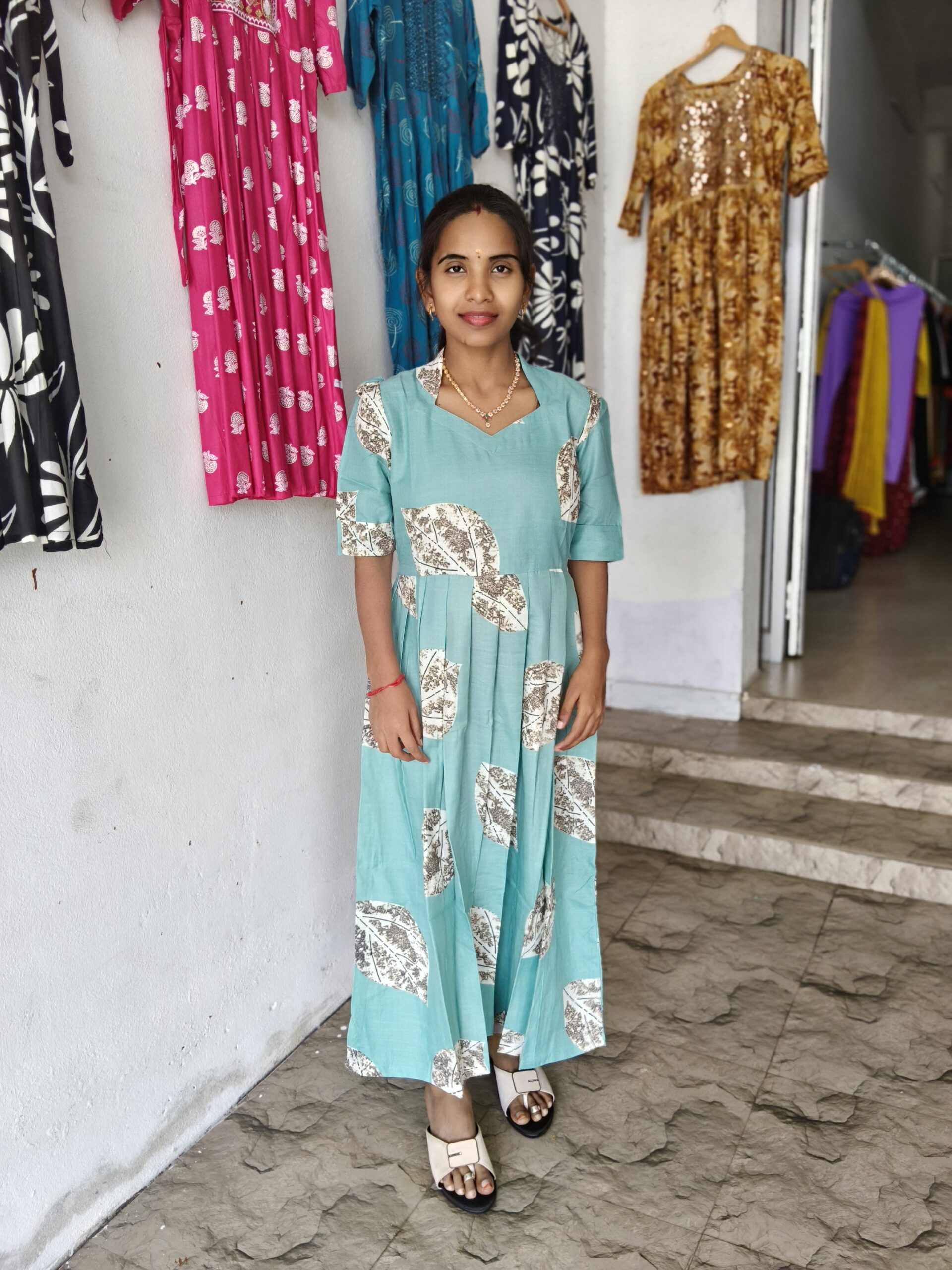 Magic Cotton Umbrella with back rope