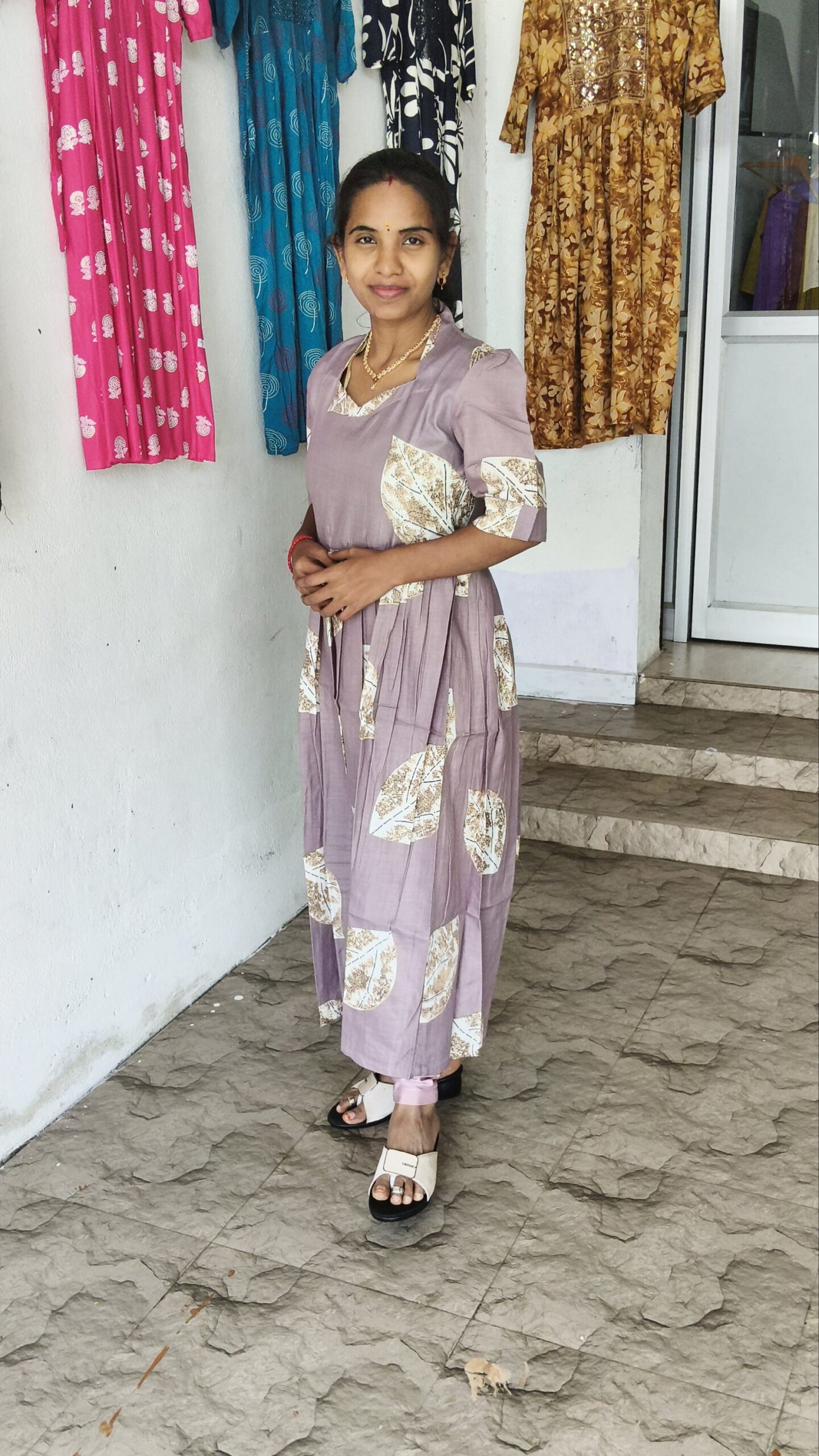 Magic Cotton Umbrella with back rope